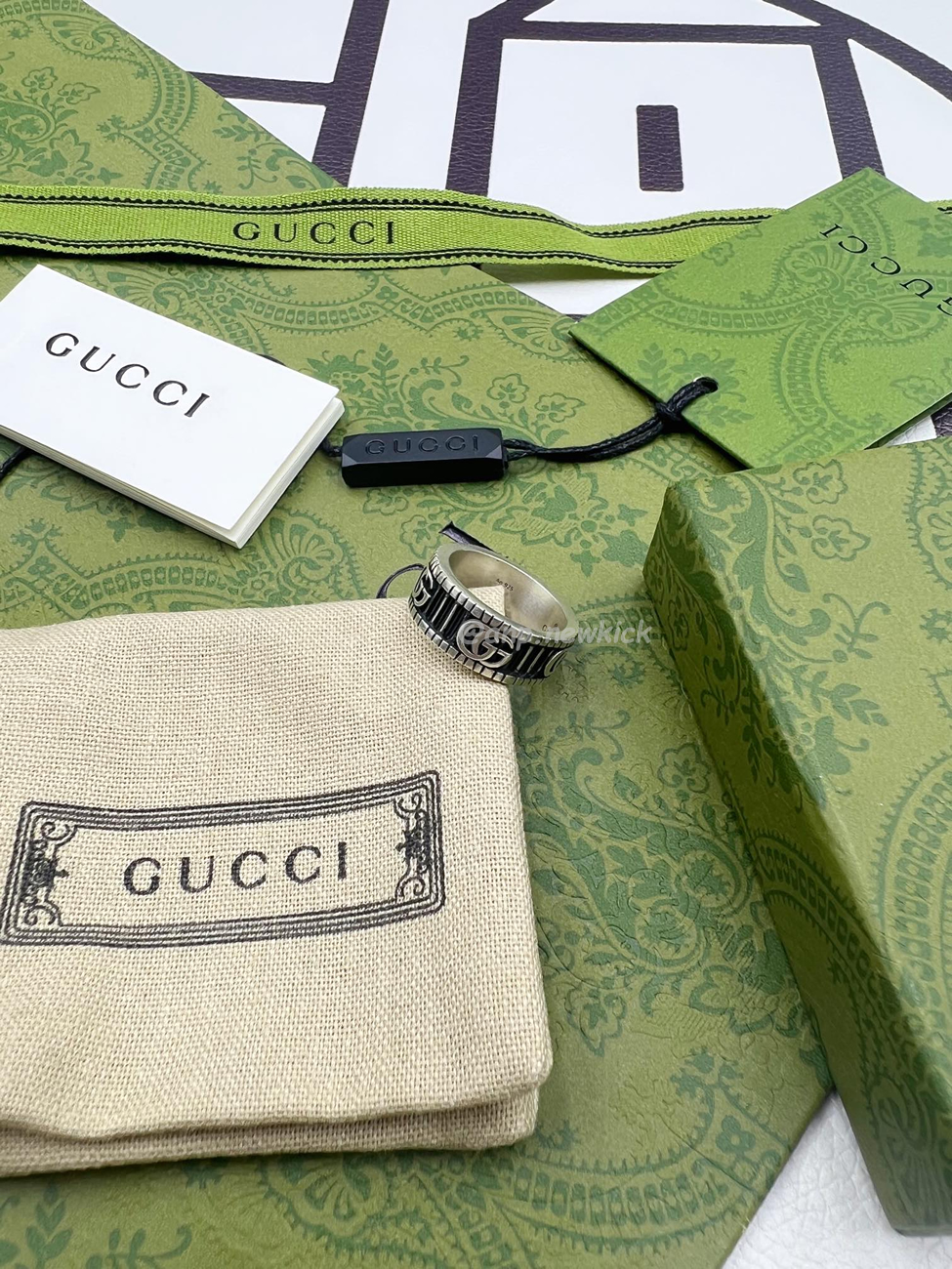 Gucci With Double G Ring Silver In 925 Sterling Silver (3) - www.newkick.vip